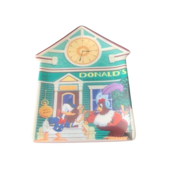 Vintage Disney Retired Donald’s Watch and Clock Shop Mickey’s Village House - Picture 2 of 6